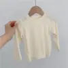 Camiseta Base Suave y Cómoda de Modal para Niños Camiseta de Manga Larga para Niño Top para Bebé Camiseta para Niñas Primavera y Otoño