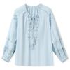 Camisa de Moda Versátil Ligera Nueva Estilo Nacional Primavera y Otoño, Top Artístico Bordado Holgado Nuevo Estilo Chino N5071