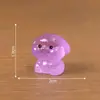 Figuritas de cachorros en miniatura, adorables y que brillan en la oscuridad - perfectas para decoraciones DIY de casas de muñecas y como pequeños adornos de escritorio