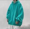 Suéter de casal com capuz de cor pura, masculino, solto, moderno, combina com tudo, estilo namorado, outono moderno, ins, primavera e outono, casaco estilo Hong Kong