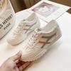 Tênis Feminino Flat de Couro Genuíno Transfronteiriço Branco Verão 2025 Estilo Coreano Estudante Casual Versátil Marca Tendência