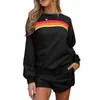 Conjunto de Cinta de Bloques de Color Europeos y Americanos Otoño/Invierno 2026 para Mujer, Popular Venta Online Transfronteriza, Nuevo Conjunto de Hogar de Otoño para Mujer