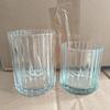 Efecto de Luz de Choque de Vidrio Vertical Accesorios para Cena Romántica a la Luz de Velas Portavelas de Aromaterapia Vaso Transparente Vertical para Velas