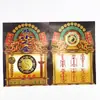 Papel de Cobre Dourado Dupla Face para Oferendas de Fogo, Apresentando Designs Culturais Tradicionais com Impressão Colorida Clara, 26*19cm, Usado para Rituais e Oferendas