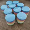 Limpiador desmaquillante pulpa de madera algodón esponja para lavar cara absorbente más grande comprimida diámetro 6.5CM cinco colores limpieza pulpa de madera Algodón