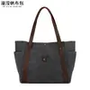 Bolso de mano informal de lona encerada para mujer, bandolera, bolso de compras, bolsa de almacenamiento, venta directa de fábrica