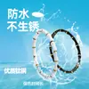 Pulsera de Acero de Titanio con Goteo de Aceite de Color Moda Simple Diseño de Nicho Hebilla de Acero Inoxidable Estilo Pulsera Todoterreno para Mujer