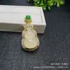 Novo Estilo Calcedônia Versátil Pingente de Cabacinha de Calcedônia, Nova Corrente de Clavícula de Cabacinha Estilo Chinês, Colar Acessório da Moda em Estoque