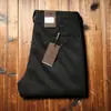 Estación Europea Pantalones de Invierno para Hombre de Terciopelo Importados de Lujo Tencel Sin Planchar Cálidos Rectos Holgados Casual de Negocios