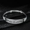 Estilo Sencillo y Más Vendido, Pulsera de Empuje y Tracción para Mamá, Pulsera Chapada en Plata de Cobre Blanco para Mujer, Joyería de Plata al por Mayor, Regalo de Cumpleaños