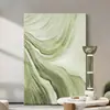 Estilo Pastoral Fresco Pintura Mural Verde para Recibidor Pintura Decorativa Arte Moderno Flores Pintura Mural para Recibidor Pintura Decorativa Sala de Estar