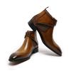 Botas Martin de Cuero Genuino para Hombre para Otoño, Zapatos de Hombre de Caña Alta, Botas de Cuero Estilo Británico, Botas de Hombre Transfronterizas, Artículo de Moda de Venta Caliente