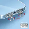 Alça para Celular Pad Fivela Dupla Clipe Lateral Gancho Giratório de Metal Aço Inoxidável Cartão de Conexão Adesivo Traseiro Ultrafino