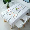 Mantel de PVC de Dibujos Animados Impermeable, Resistente al Aceite, Resistente al Calor, Lavable, Moderno Mantel Rectangular para Mesa de Comedor para Uso Doméstico, Cubierta para Mesa de Café