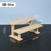 Soporte de Exhibición Vintage para Tazas de Té de Cerámica Antiguas y Coleccionables, Estante de Almacenamiento y Exhibición Hecho de Madera Maciza, Pequeño Soporte para Flores, Estante para Cajas Sorpresa, Pequeños Adornos