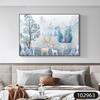 Pintura decorativa para dormitorio, moderna y sencilla, para colgar junto a la cama, nuevo estilo, para fondo de dormitorio principal, gran tamaño, luz, lujo, pintura mural de alto nivel.