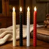 Vela Electrónica LED de Tallo Largo con Control Remoto, Sin Humo, para Celebraciones de Bodas, Propuesta Romántica, Cena a la Luz de Velas, Luz Ambiental