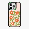 Design Floral Simples com Painel Traseiro Intercambiável, Capa Magnética Forte para iPhone 15 Pro Max, Tampa de Painel Traseiro Substituível para iPhone 14