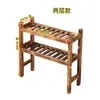 Estante de Verduras para Restaurante de Hot Pot al por Mayor, Estante de Verduras de Madera Maciza Carbonizada de Múltiples Capas, Estante de Almacenamiento de Madera Quemada de Tres Capas, Estante para Vino de Cocina
