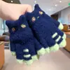 Luvas Infantis com Dedos Separados, Luvas Tricotadas Estilo Coreano para Meninos com Cinco Dedos, Luvas de Inverno Quentes para Alunos do Ensino Fundamental, Bebês Meninos e Meninas, Ciclismo