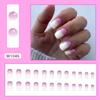 Piezas de arte de uñas con estilo de comercio exterior europeo y americano, pequeñas, frescas, lindas, multicolores, armadura de desgaste, sentido avanzado, parche de uñas postizas