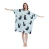 Chuishun Pijama Fresco Europeo y Americano Talla Grande para Mujer Camiseta Larga Estampada talla grande Holgada Casual Elástico Ropa de Dormir