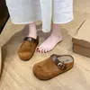 Zapatos versátiles para mujer estilo Birkenstock que aumentan la altura para mujeres menudas, nuevos de verano 2026, pantuflas de suela gruesa súper populares de punta cerrada para uso en exteriores