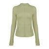 Roupas de Yoga Outono e Inverno para Mulheres, Gola Alta, Zíper, Tops Esportivos de Manga Longa Slim-Fit, Jaquetas Esportivas, Roupas Fitness para Corrida