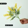 Flores de Felpa Simuladas de Acacia de Venta Caliente Transfronteriza, Flores Artificiales, Adornos de Decoración para el Hogar y Bodas, Flores Simuladas de Alta Gama al por Mayor