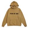 American FOG casual outono e inverno com forro de lã, letras flocadas, marca de moda eterna, moletom com capuz estampado masculino e feminino