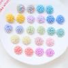 Parche de flores con cuentas de color macarrón, ideal para hacer tú mismo, joyería hecha a mano, pendientes, accesorios, material