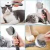 Peine para mascotas con botón de un solo toque para eliminar el pelo suelto, peine para mudar para perros y gatos, peine especializado para gatos, accesorios para mascotas