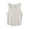 Chaleco de Punto de Color Sólido para Mujer Tallas Grandes Inno Nuevo de Primavera Ajustado Camiseta sin Mangas 122031