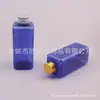 Botella de 200 ml con tapa de aluminio, botella cuadrada azul para aceites esenciales puros, botella de medicina para peces, botella de medicina líquida, botella de gel de ducha, botella de cebo para peces, botella de glicerina