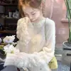 Suéter de Lantejoulas para Mulheres, Moda Outono, Estilo Casual, Nova Tricotagem Elegante 2026, Blusa Pulôver Solta, Manga Longa