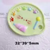 Accesorios de Joyería de Resina DIY de Dibujos Animados Pegamento de Crema Funda para Teléfono Móvil Cuerda para el Pelo Horquilla Agujero para Zapato Flor para Zapato Material de Imán para Refrigerador Lote