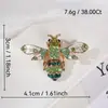 Broche de Pérola Abelha Inseto Diamante Sentido de Alto Padrão Pins de Nicho Corsage de Strass Feminino Acessórios de Vestuário de Alto Padrão