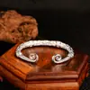 Pulsera de plata con hechizo mágico retro palabra Buda de la Lucha Sun Wukong Abierto pulsera de hombre aro dorado pulsera de hechizo al por mayor