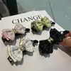 Pinza para el pelo con lazo de moda para Primavera, Otoño e Invierno, Pasador pequeño estilo Chanel, Pinza de plátano para la parte trasera de la cabeza, Adorno para flequillo y cabello con pedrería