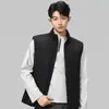 Estilo Tecno Urbano Otoño/Invierno 2026 Chaleco Ligero Cálido Acolchado Nuevo para Hombre Chaqueta con Cuello Alto