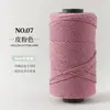 Hilo de algodón hueco de 2 mm de grosor medio para tejido DIY hecho a mano de sombreros de verano, bolsos, muñecas y hilo de perlas de hilo redondo
