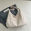 Bolso de hombro estilo japonés elegante de color sólido, nuevo bolso de mano estilo coreano de invierno 2024, estilo retro informal, para axilas.