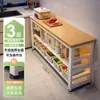 Prateleira de Armazenamento Multifuncional para Cozinha Mesa de Corte de Legumes de Chão Bancada Prateleira de Armazenamento para Micro-ondas de Múltiplas Camadas Armário Estreito Lateral