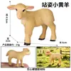 Simulação Cognitiva Animal Sólido Aves Gado Burro Modelo Filhote Burro Pintado Burro Burro Brinquedo Enfeites