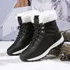 Botas de senderismo calientes de comercio exterior para mujer, botas de nieve, zapatos de exterior de caña alta, zapatos de senderismo