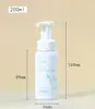 Frasco Dispensador Espumante Mousse para Pets, Frasco Plástico Mousse Espuma de Limpeza, Frasco de Limpador Facial 200/250/300ml