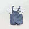 Pantalones Strb para Bebé Ins Ropa de Verano Shorts Delgados Verano Ropa Casual Estilo Occidental para Niños 0-3 Años