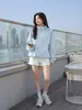Nueva Chaqueta Cortavientos Coreana de Primavera y Otoño para Mujer, con Hombros Descubiertos, Cintura con Cordón, Cuello Alto, Moda Versátil, Ajustada, Tendencia