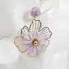 Joyería de Estilo Europeo y Americano, Pendientes de Girasol de Rafia Hechos a Mano, Pendientes Grandes Exagerados de Flor, Joyería de Estilo Festivo al por Mayor