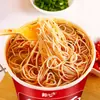 Tazones Pequeños de Fideos de Chongqing, Caja Completa, Sin Cocinar, Fideos Instantáneos No Fritos, Fideos de Res Marca Privada, Fideos Instantáneos Convenientes, Al Por Mayor